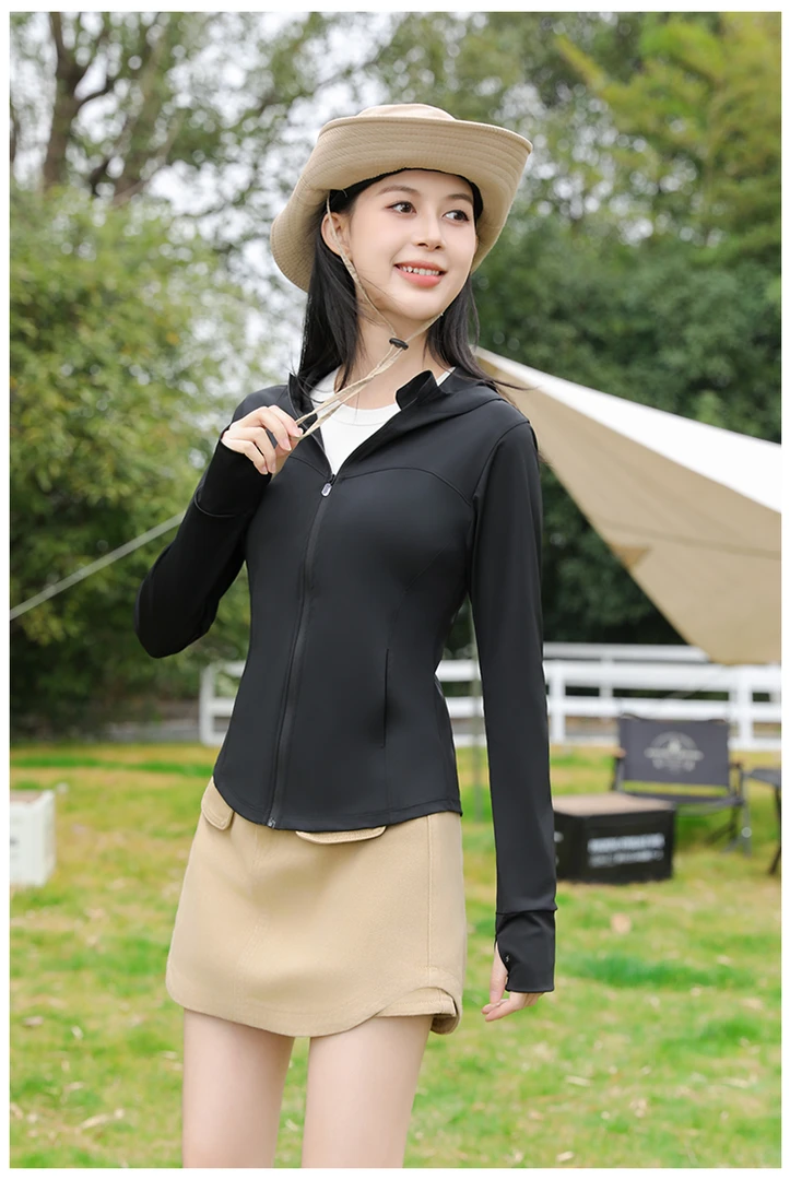 2025新款冰感防晒衣女顶配连帽锦纶防晒衣