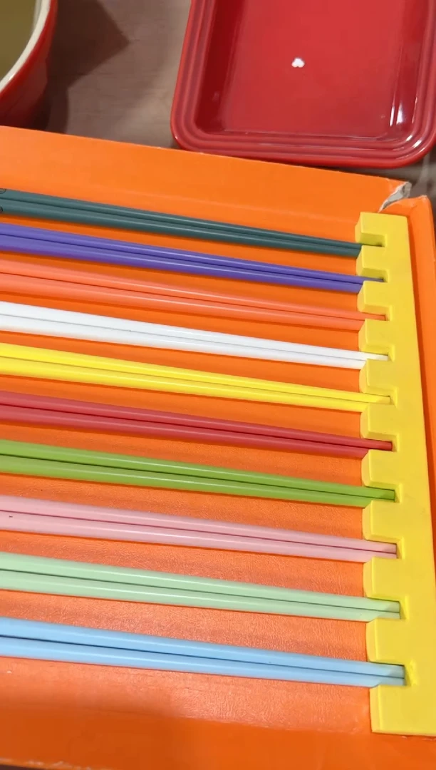 【闪购商品】碟不发黑不发霉10双10色筷子--