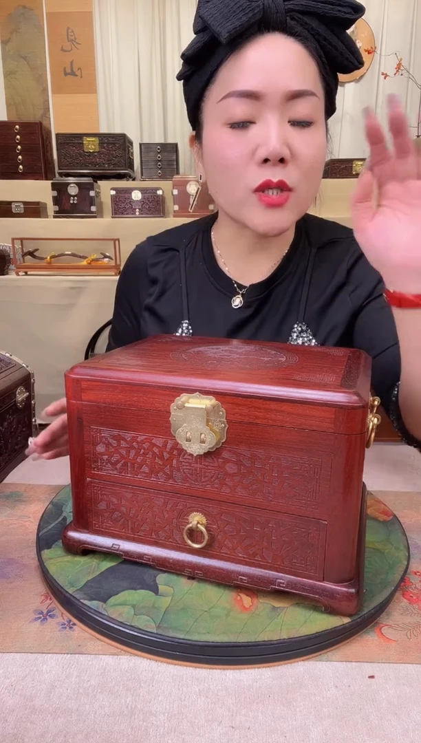 【闪购商品】紫檀木类成套家具紫檀首饰盒