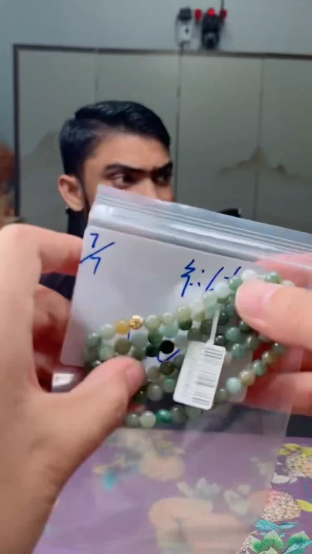 定制翡翠未镶嵌珠串多样性发货