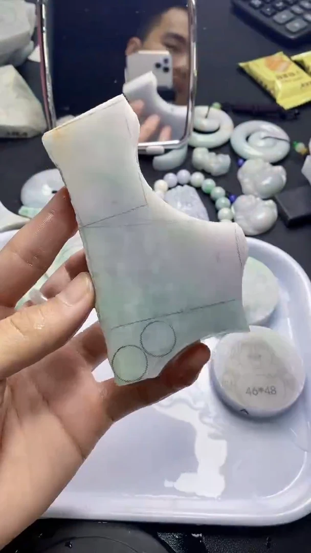 裸石翡翠天然缅甸A货【海】017