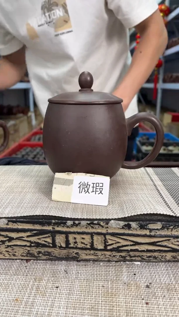 茶杯紫砂微瑕紫砂盖杯泡沫装