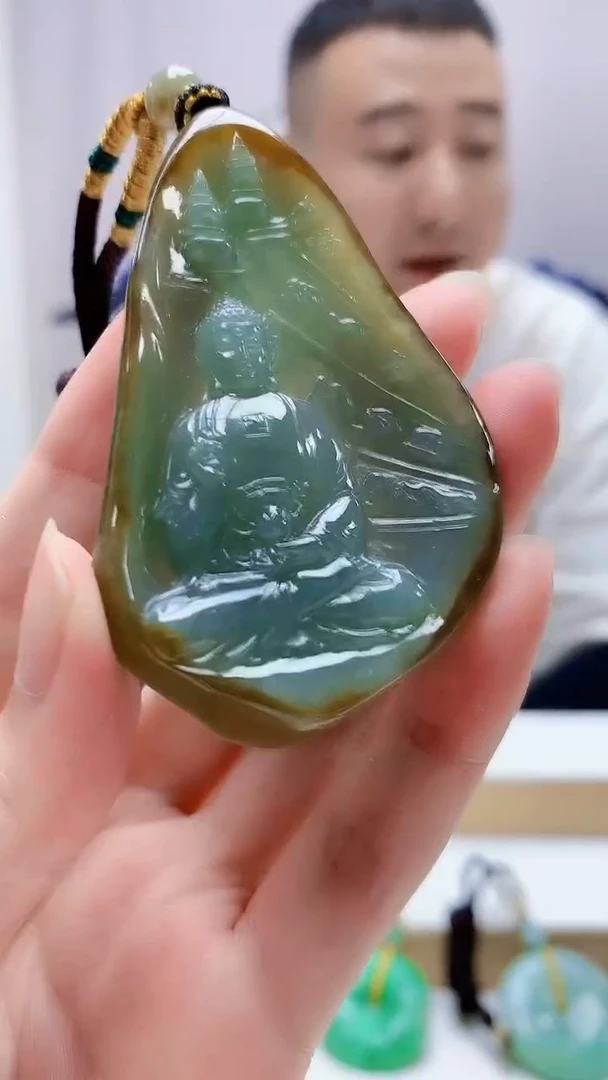 未镶嵌定制翡翠4898zm-毛货挂件214