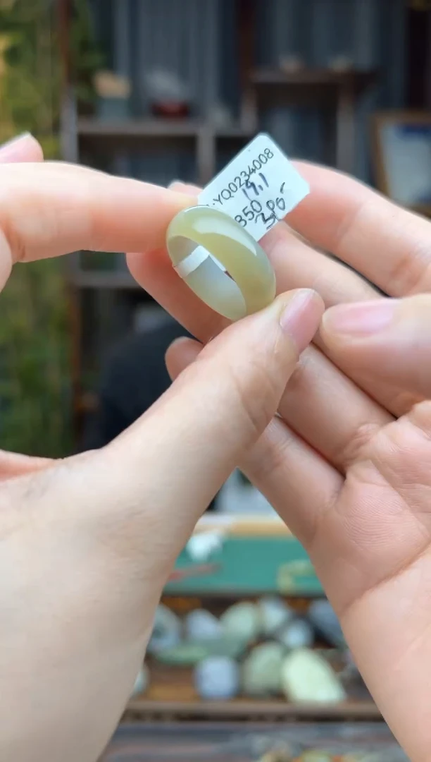 【闪购商品】和田玉颈饰未镶嵌戒圈  19.1