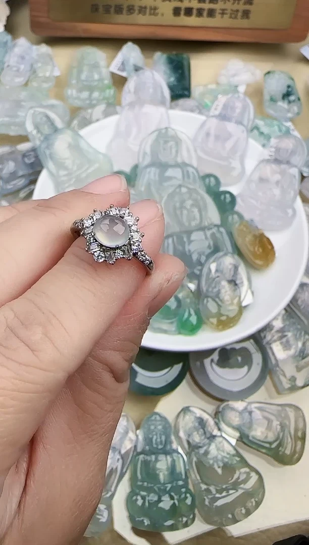 颈饰未镶嵌翡翠缅甸翡翠a货