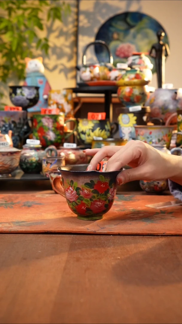 瓷片景德镇手工手绘008