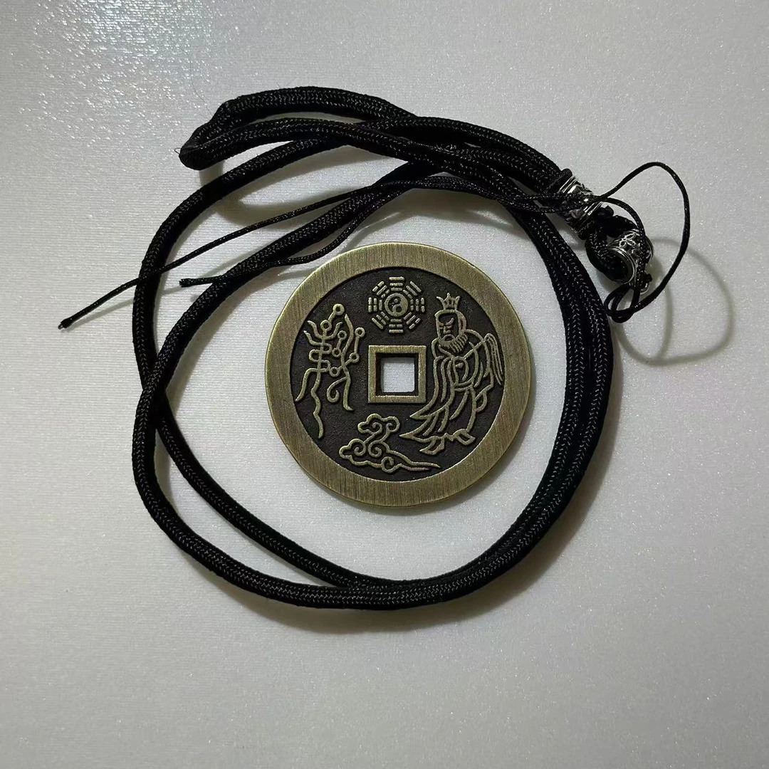 现代翻砂铜工艺品老君拂尘踏祥云（宝福专属）