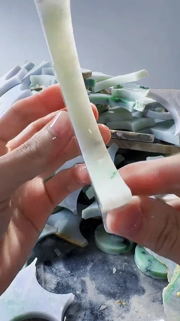裸石翡翠缅甸翡翠A货文139