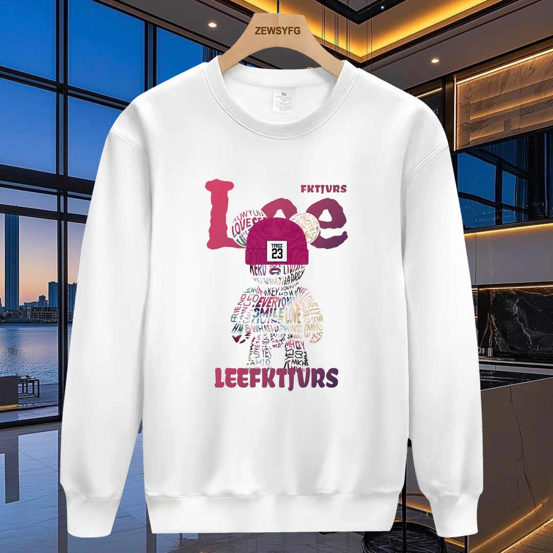 秋冬季高档潮牌套头卫衣青年男女款潮流百搭长袖男士休闲圆领上衣