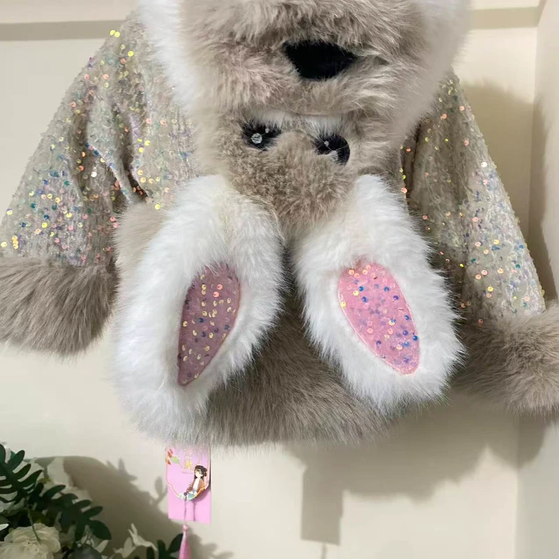 洛茵【可爱汪汪队】2025新款冬款女童洋气时尚加厚外套MF8845