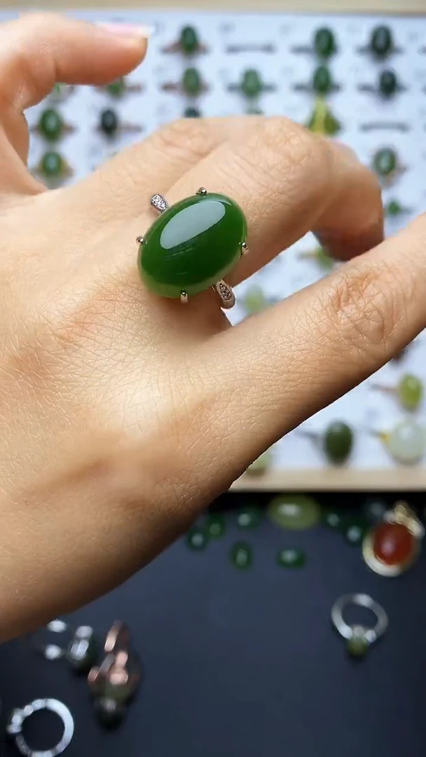 【闪购商品】和田玉戒指未镶嵌1