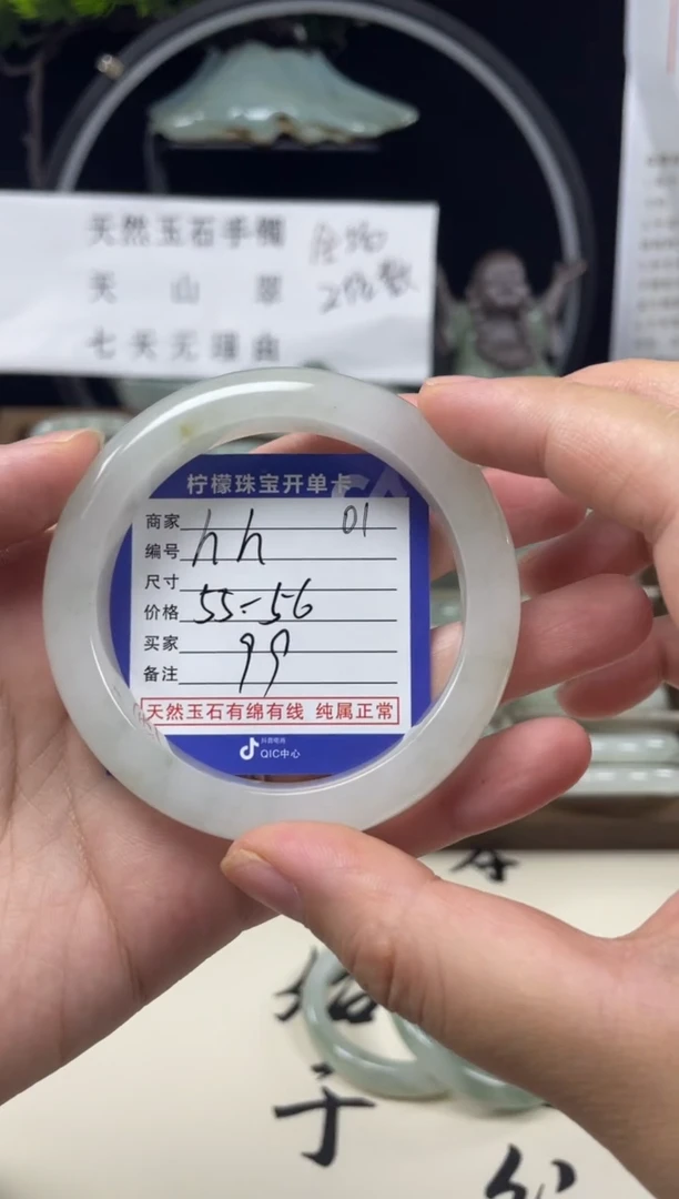 石英质玉（天山翠）手镯未镶嵌hh