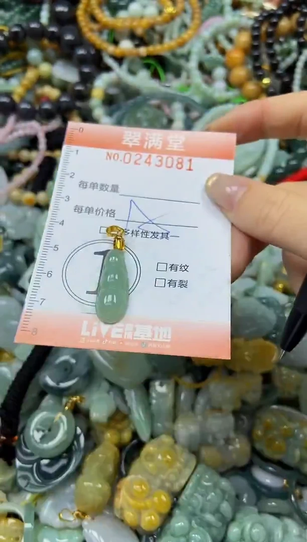 未镶嵌挂件翡翠闪购0243081