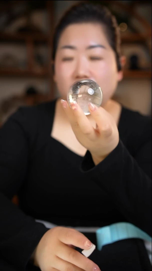 未镶嵌珠宝半成品水晶白水晶球D208