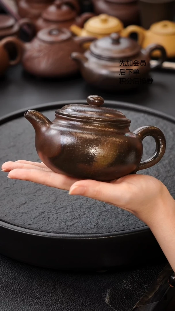 茶壶紫砂柴烧壶 大亨仿古 200C 原矿紫砂壶