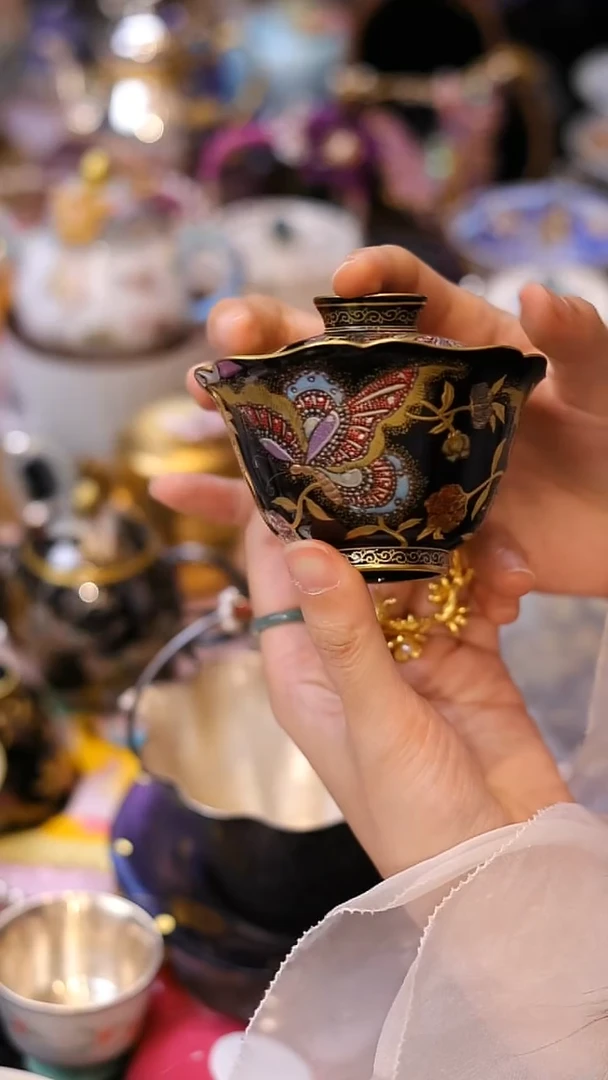 【闪购商品】摆件山怂阿卿直播间@@乌金盖碗