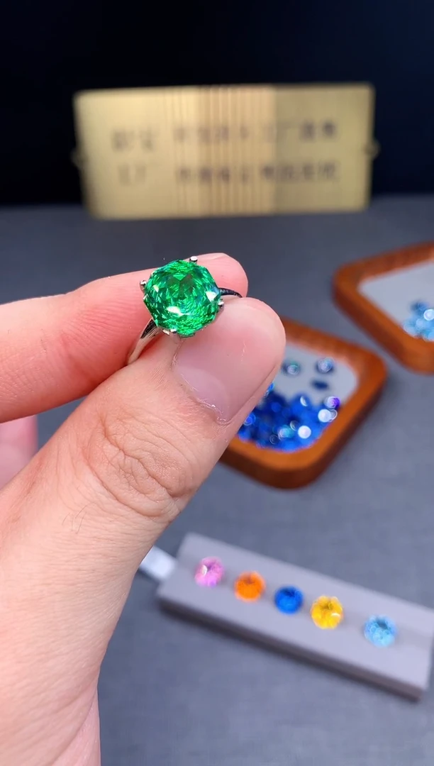 托帕石戒指银S925镶嵌1221