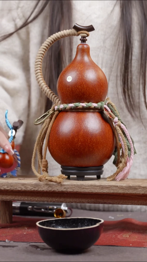 【铜钱网兜小葫芦】454号大漆葫芦一物一拍拍拍退退限购拉黑