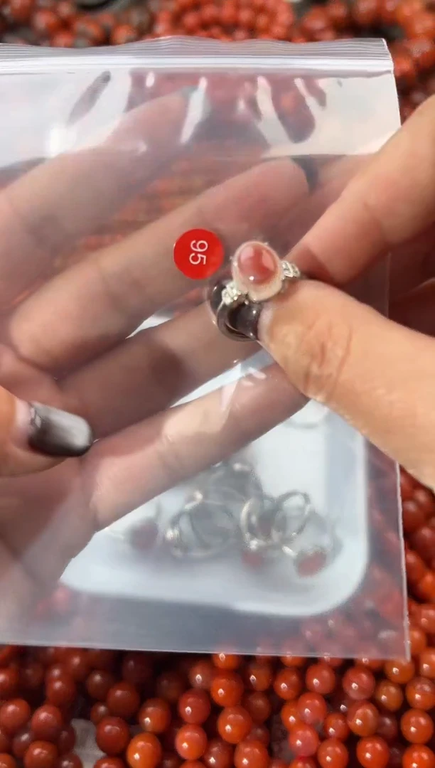 未镶嵌戒指南红玛瑙10