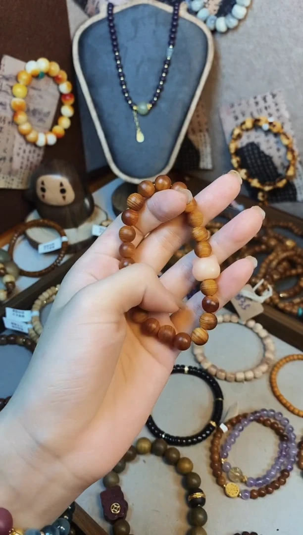 菩提根/象牙果手串猫头款