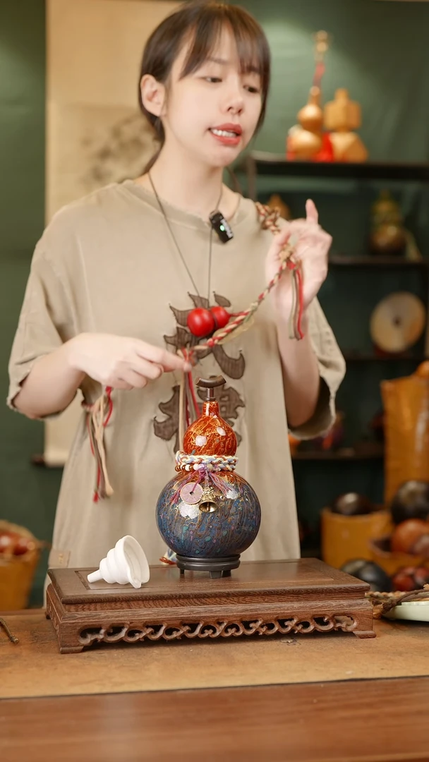 128号精品天然大漆酒葫芦一物一拍~