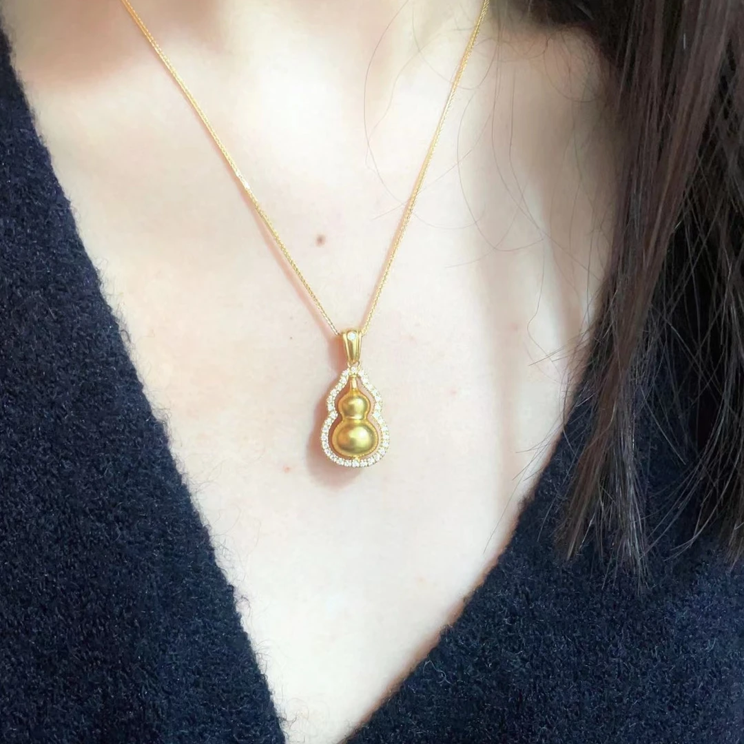 精致水波链单葫芦项链轻奢百搭高级感锁骨链