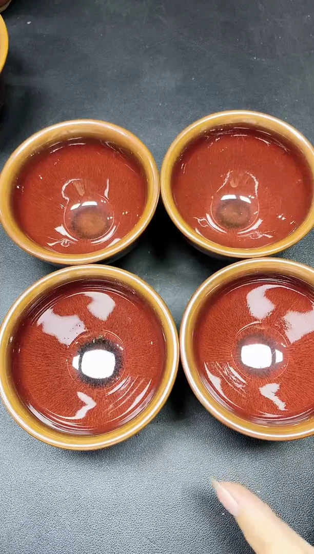 茶盏227四只微瑕