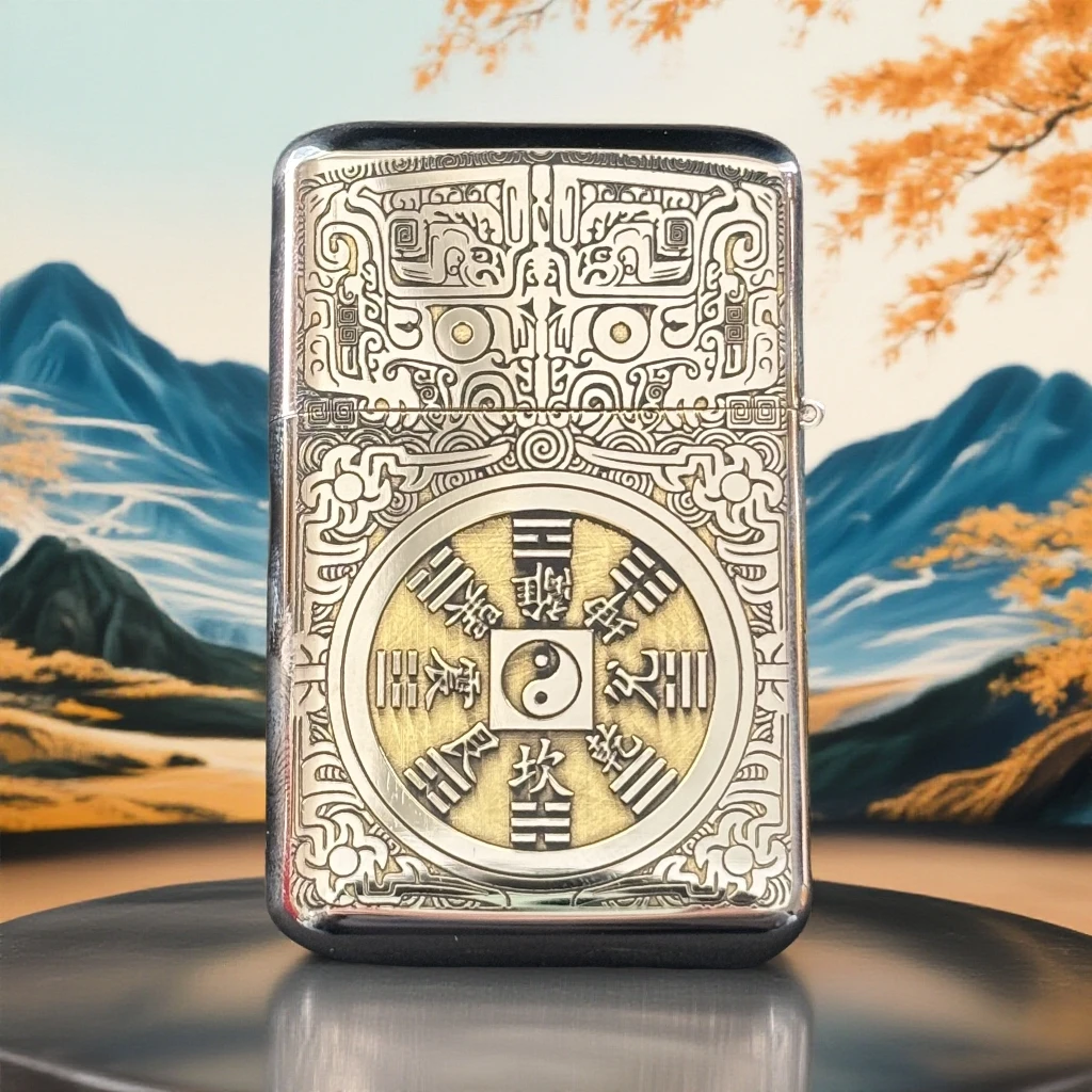 ZORRO佐罗790白镍山鬼花钱浮雕防风煤油打火机 612(不带油)