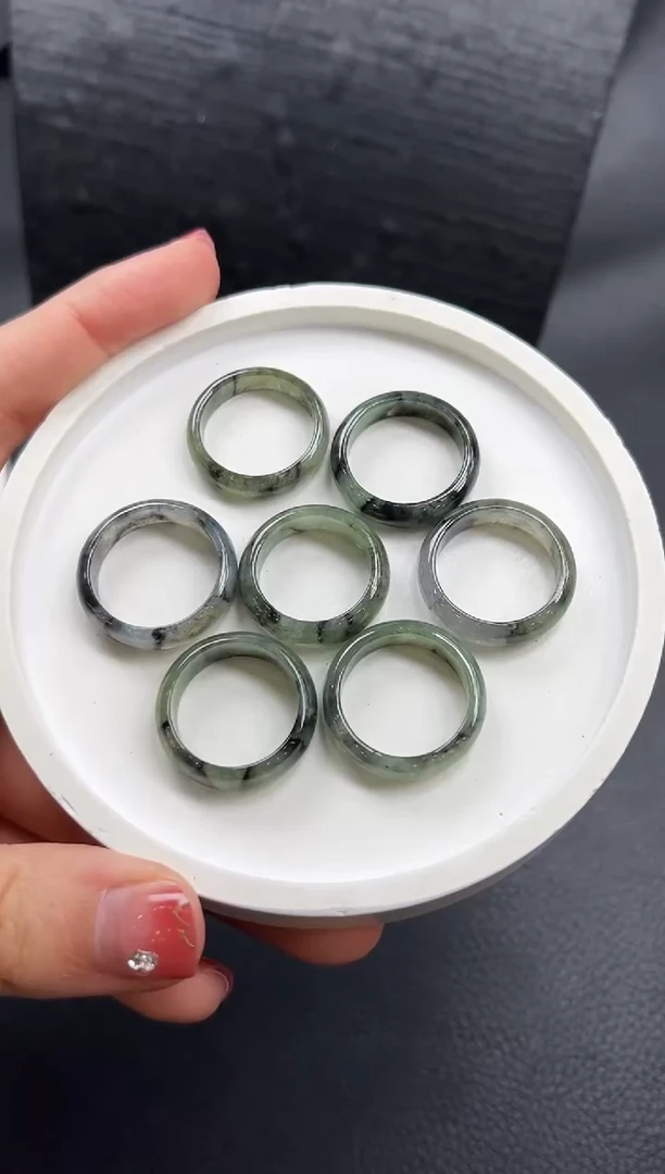 【闪购商品】翡翠戒圈未镶嵌YM676-1 戒圈多样性发一