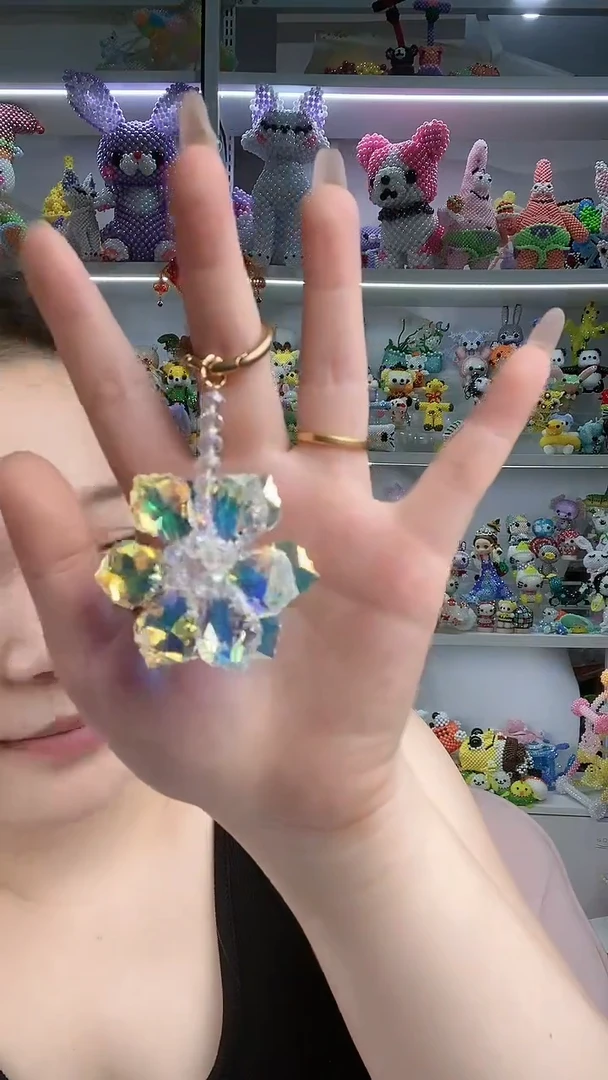 玻璃1818国华有钱花挂件材料包1套红顶色