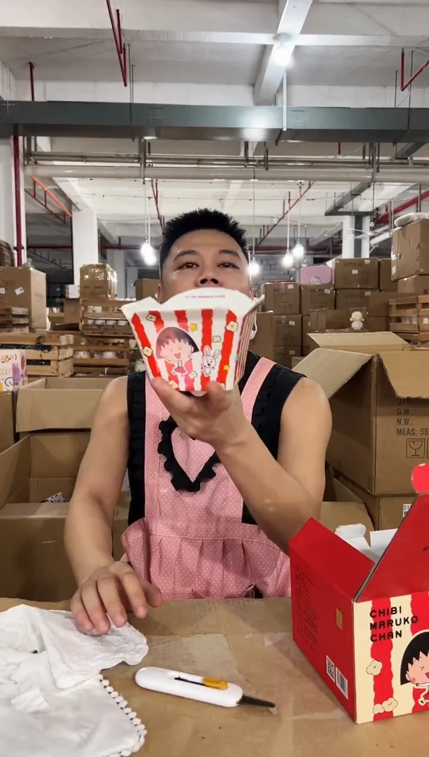 原盒樱桃小丸子薯条盒