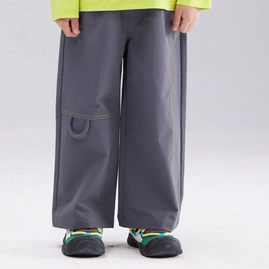 森虎儿2025年春季新品直筒工装裤百搭梭织裤中大童长裤5102024021