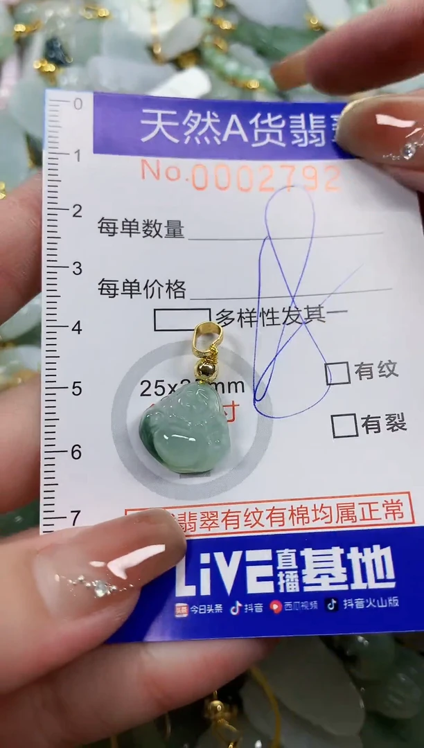 颈饰未镶嵌翡翠天然A货翡翠