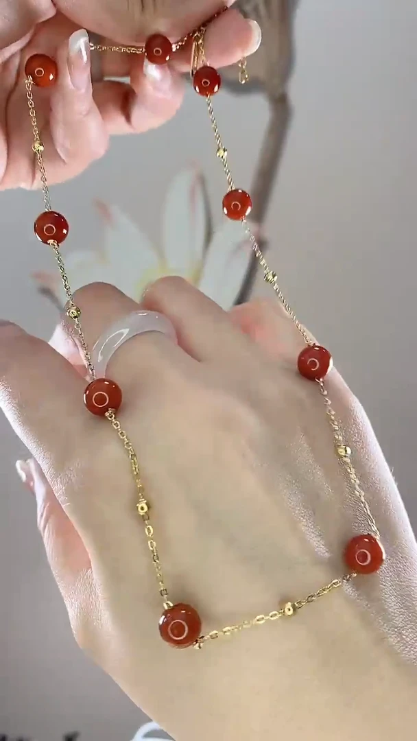 【闪购商品】南红玛瑙颈饰未镶嵌南红满天星X09