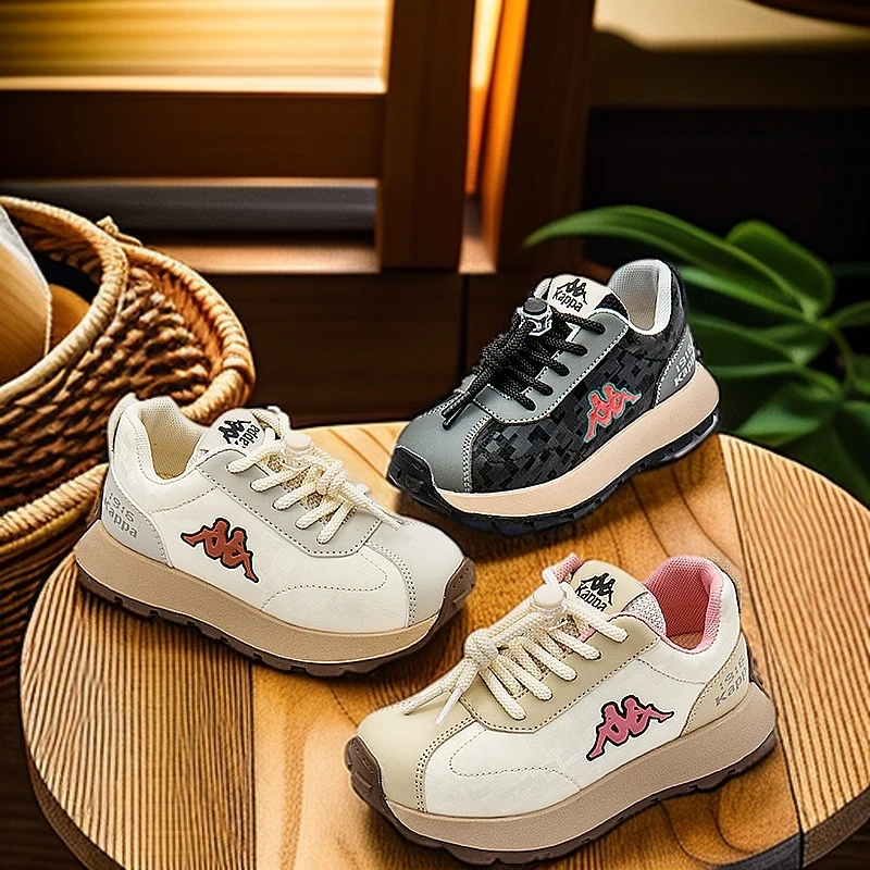 Kappa Kids秋款休闲运动鞋舒适百搭男女宝童鞋大童10到15岁运动鞋