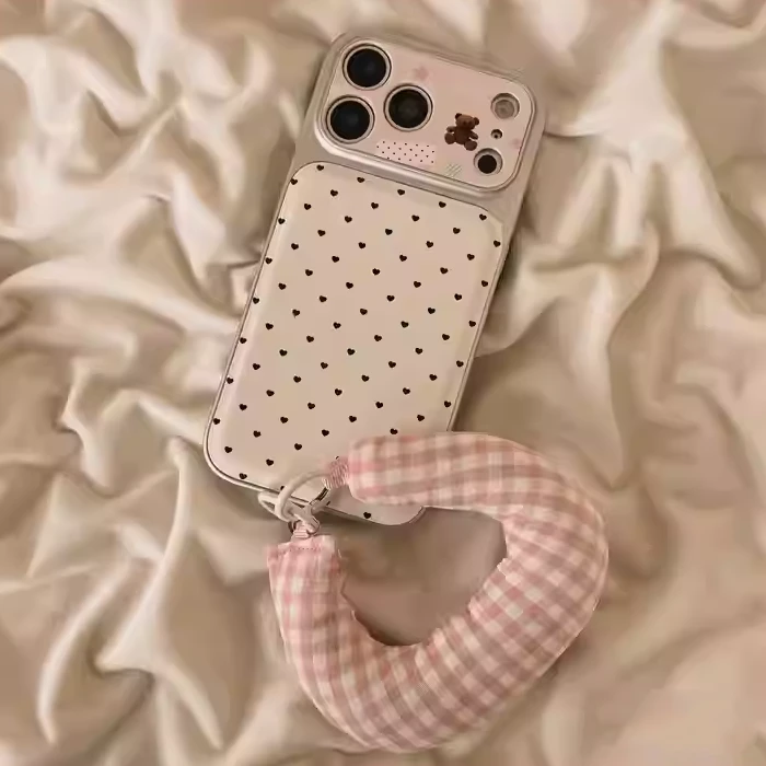 大视窗爱心小熊适用苹果17PROMAX/16/13手机壳iphone15Pro/14女壳