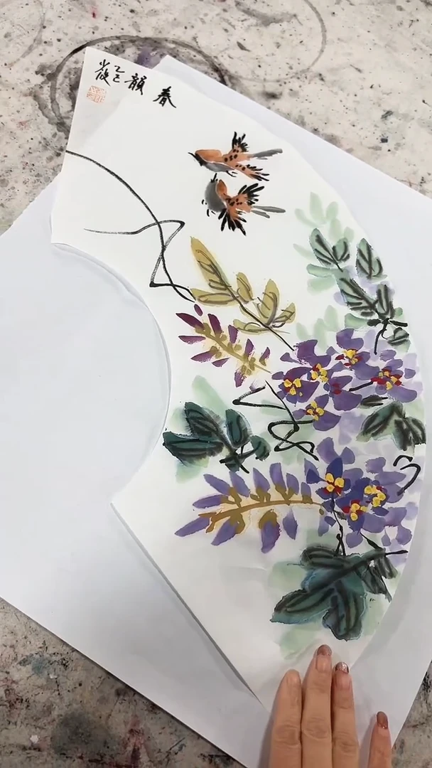 国画卢少波/国画/花鸟