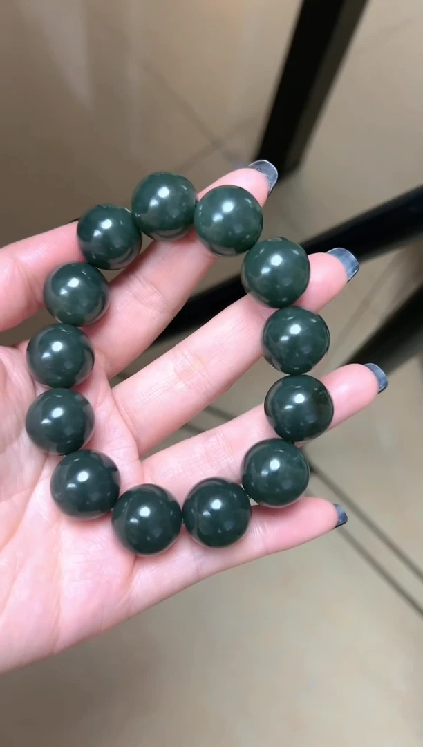 【闪购商品】和田玉手链未镶嵌新疆和田玉且末蓝手串18