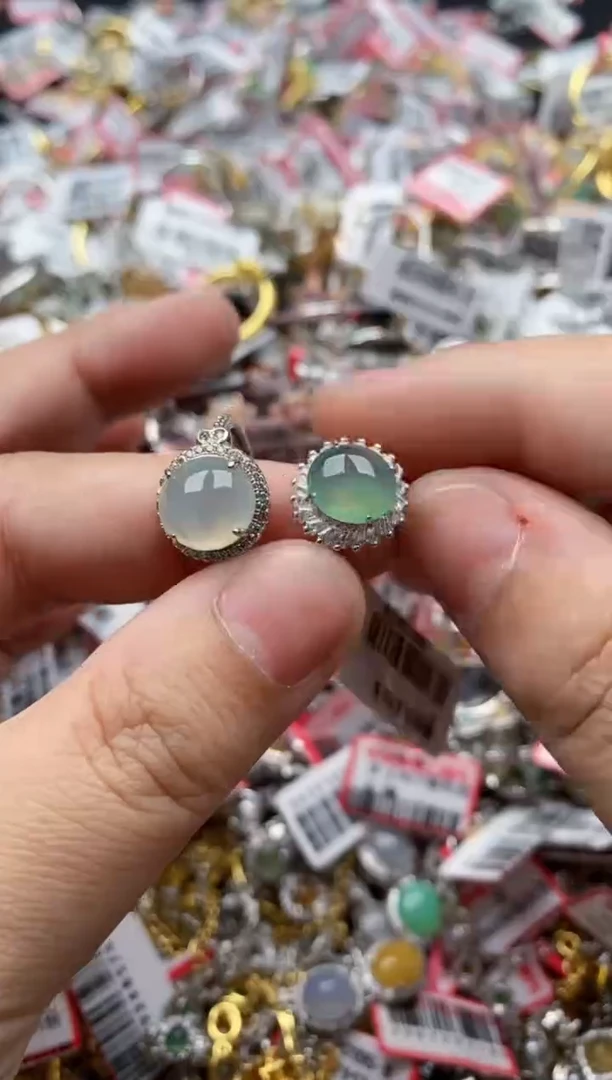 【闪购商品】翡翠戒指银S925镶嵌11111---6