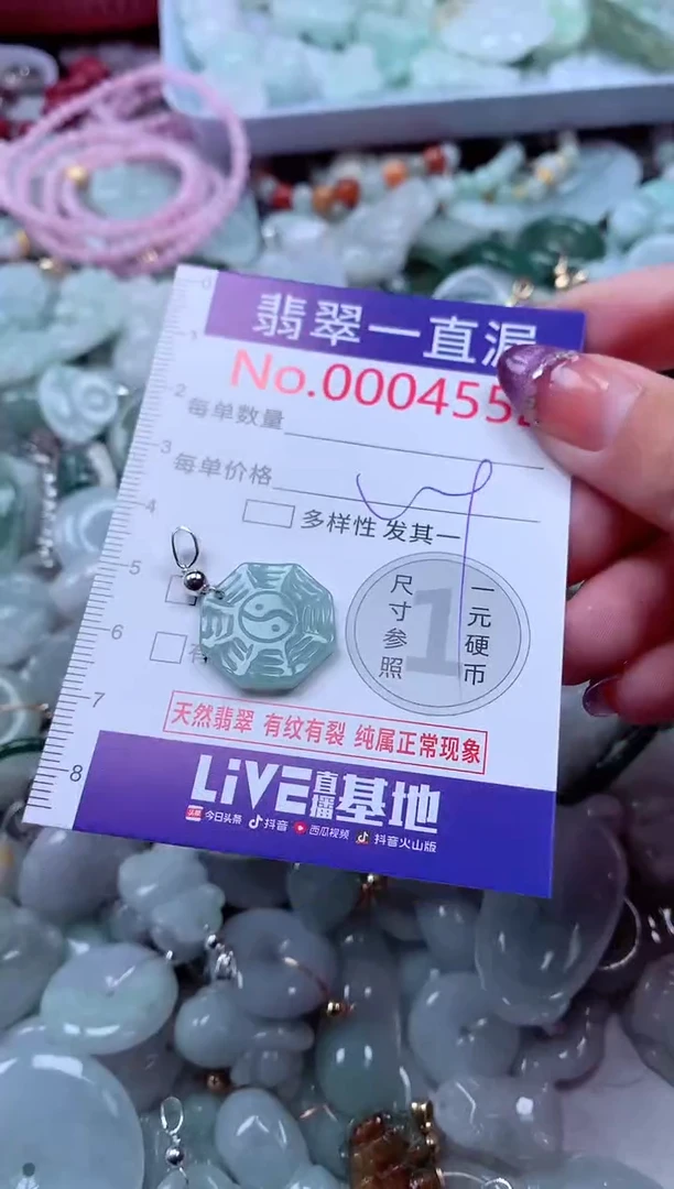 翡翠未镶嵌吊坠(不含链)4552