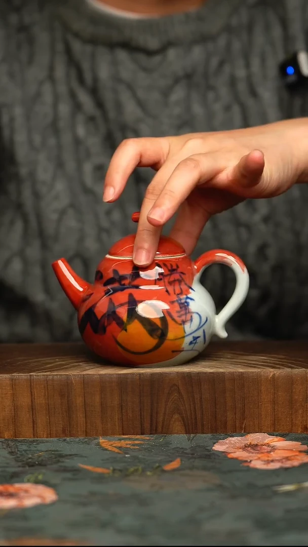 杯釉下彩手工手绘同款陶器