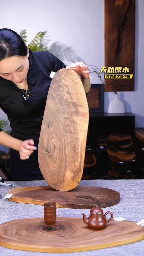 木北美黑胡桃原木.干裂疤结不属于商品质量问题完美主义者慎拍