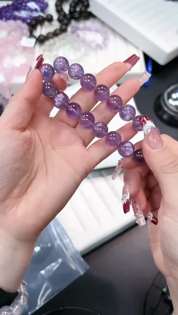 【闪购商品】水晶手串未镶嵌13e多样性发其一/1条默认微瑕