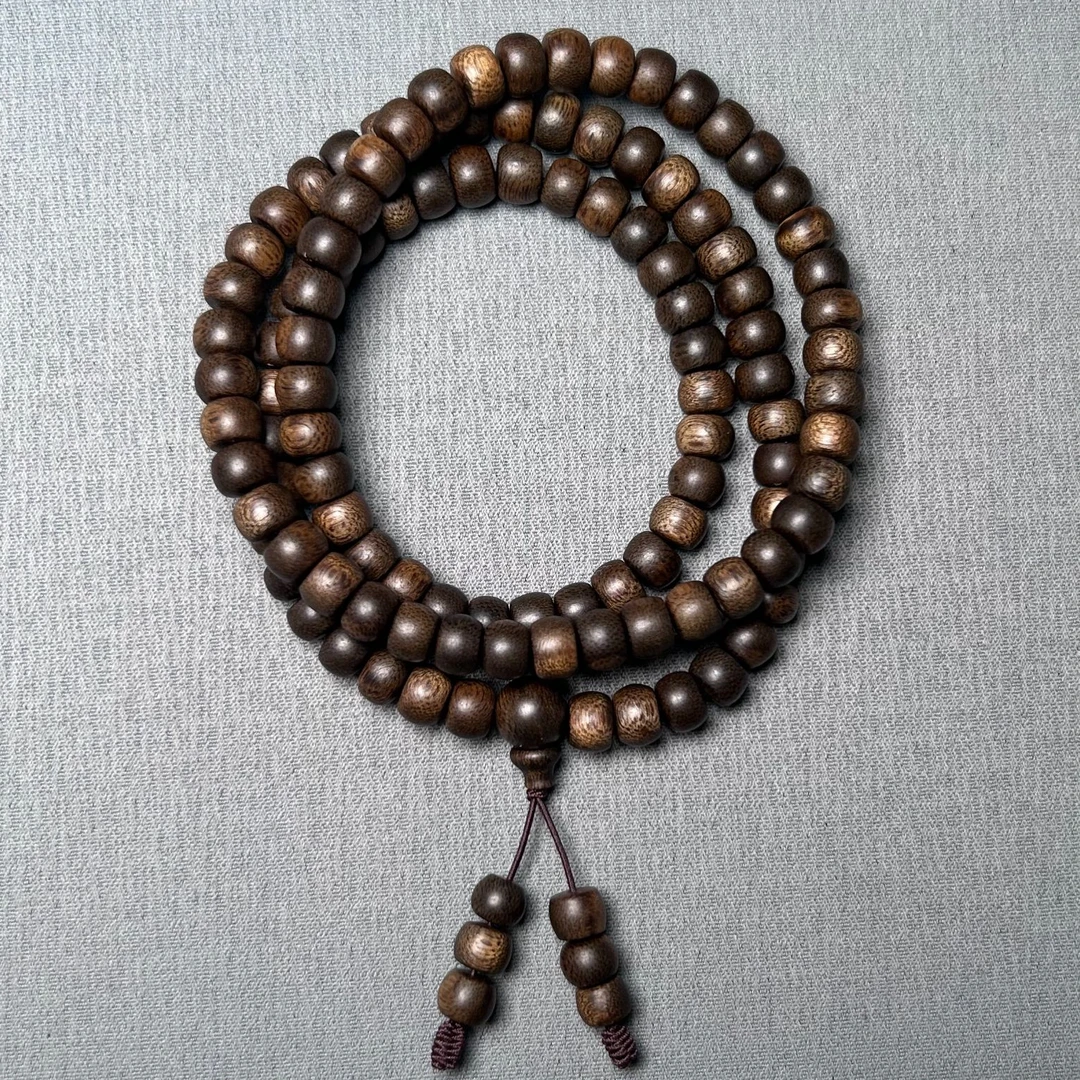 DZM054 沉香算盘珠项链尺寸约8mm 多样性发一件