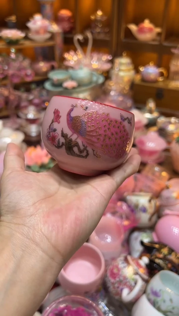 孔雀茶杯444444444