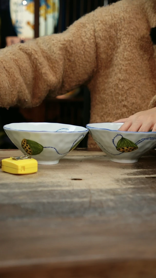 【闪购商品】瓷片景德镇纯手工釉下彩精品餐具