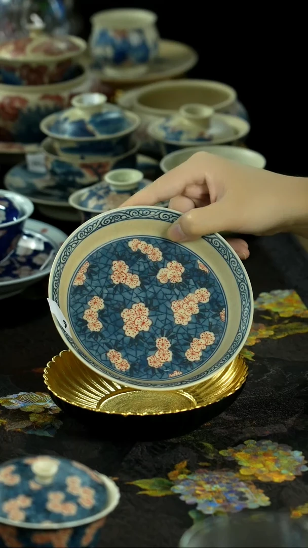 中秋国庆景德镇手绘瓷器