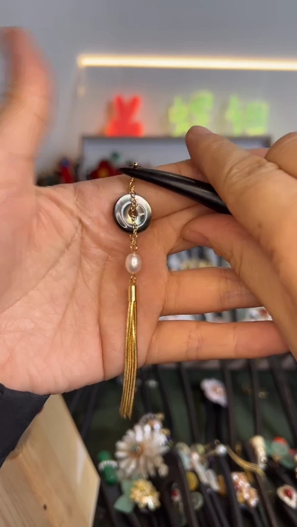 非金属木质k****e美丽发簪