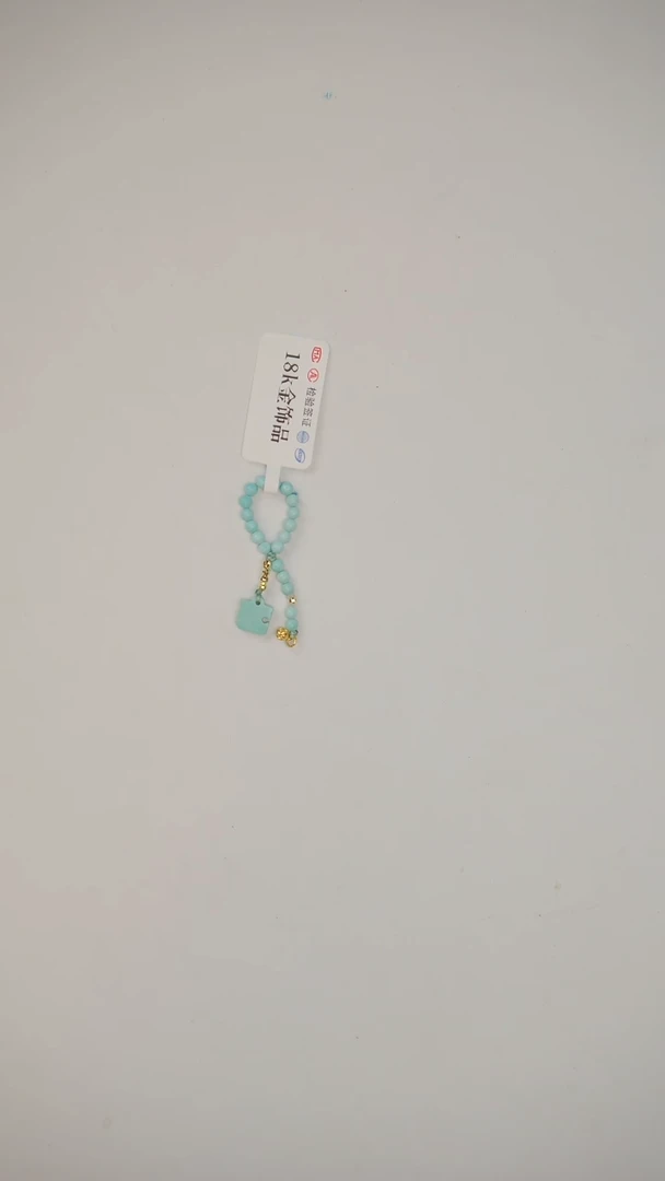 【闪购商品】绿松石吊坠(不含链)18K金镶嵌吊坠