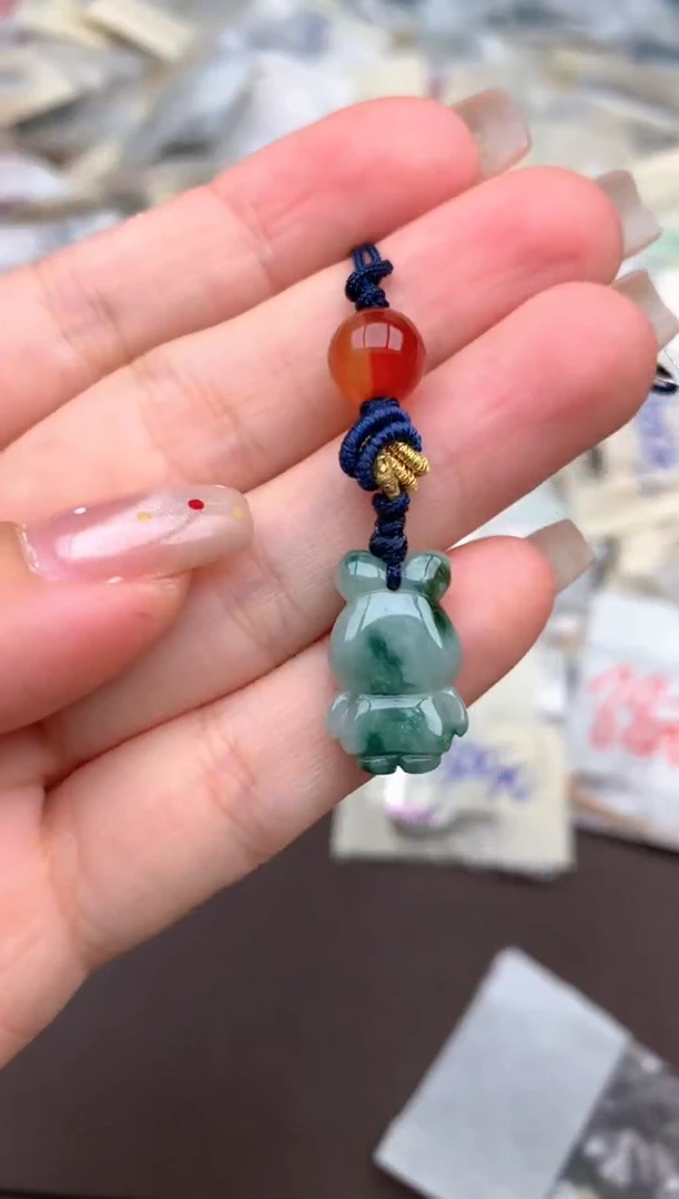 未镶嵌挂件翡翠一手机挂